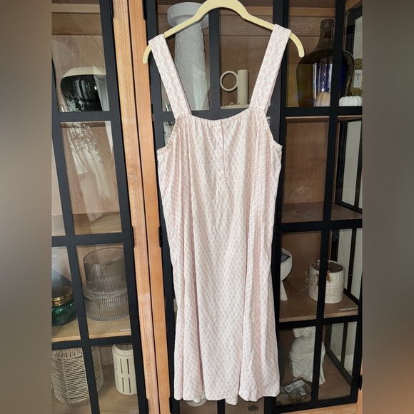 LAKE Pajamas nightgown dress pima cotton block print english rose